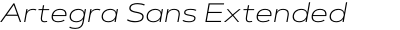 Artegra Sans Extended ExtraLight Italic
